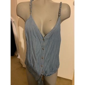 Bebe denim style tank